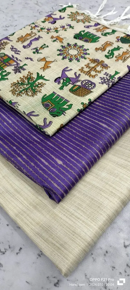 Heritage Screen Print on Pure Dupion Silk